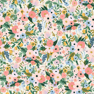 Petite Garden Party in Ivory • Orchard (1/4 yard) - Emmaline Bags Inc.