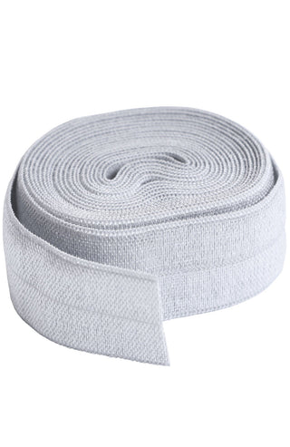 Pewter | Fold Over Elastic | ¾" (20 mm) (2 Yard Package) - Emmaline Bags Inc.-Sewing Supplies & Notions