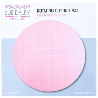Pink 10" Round Rotating Cutting Mat | Sue Daley/Riley Blake Designs - Emmaline Bags Inc.-Sewing Supplies & Notions