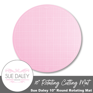 Pink 10" Round Rotating Cutting Mat | Sue Daley/Riley Blake Designs - Emmaline Bags Inc.-Sewing Supplies & Notions