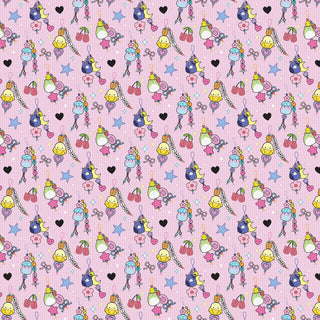 Pink Charms | Joyful Squishmallows for Northcott (¼ Yard) - Emmaline Bags Inc. - Fabric