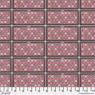 Pink Numbers // Tim Holtz Eclectic Elements - Palette - (1/4 yard) - Emmaline Bags Inc.