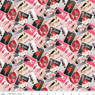 Pink Photos | Barbie™ Vintage (1/4 Yard) - Emmaline Bags Inc. - Fabric