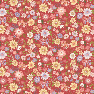 Pink Wildflowers • Nature Sings for Poppie Cotton (1/4 yard) - Emmaline Bags Inc.