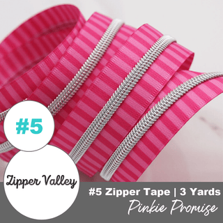Pinkie Promise | Nylon Coil Zipper | Size 5 (3 Yards) - Emmaline Bags Inc. - Bag Zippers