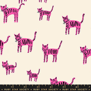 Playful Tiger Stripes // Catnap by Ruby Star Society (1/4 yard) - Emmaline Bags Inc. - Fabric