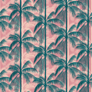 Plum Poolside Palms (Canvas) | Poolside Too by Ruby Star Society (¼ Yard) - Emmaline Bags Inc. - Fabric