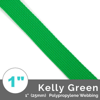 (Poly) Regular Strap Webbing 1" (25mm) Wide (Per 1 Yard) - Emmaline Bags Inc.