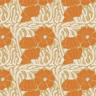 Poppy Patch Autumn // Coyote Hill by AGF - (1/4 yard) - Emmaline Bags Inc.