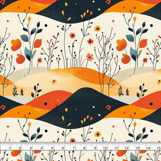 Printed Light Weight Cotton Canvas - 7.5 oz/square yard (Precut 1 Yard) - Emmaline Bags Inc. - Fabric