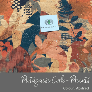 PRINTED PATTERN • Portuguese Cork Fabric • PRECUTS - Emmaline Bags Inc.