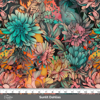 Printed Water Resistant Canvas - 6.5 oz/yd² (Precut 1 Yard - 36" x 60") - Emmaline Bags Inc. - Fabric