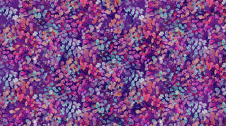 Purple Leaves // Dragonfly Dance for Northcott (1/4 yard) - Emmaline Bags Inc.