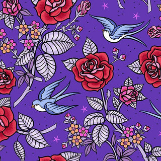 Purple Perfect Day | Perfect Day by Libs Elliott (¼ Yard) - Emmaline Bags Inc. - Fabric