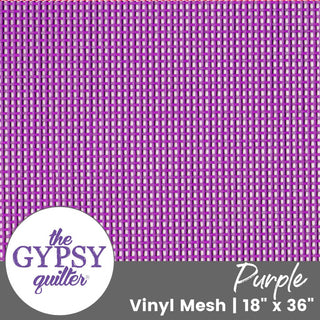 Purple | Vinyl Mesh | 18" x 36" - Emmaline Bags Inc.-Interfacing & Specialty Fabric