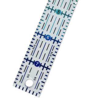 Rainbow Acrylic Ruler CLEAR (8" x 1") | More Me Know - Emmaline Bags Inc.-Sewing Supplies & Notions
