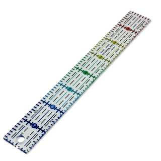 Rainbow Acrylic Ruler CLEAR (8" x 1") | More Me Know - Emmaline Bags Inc.-Sewing Supplies & Notions