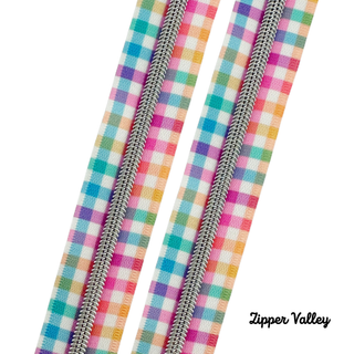 Rainbow Remix | Nylon Coil Zipper | Size 5 (3 Yards - 1 yd of each) - Emmaline Bags Inc. - Bag Zippers