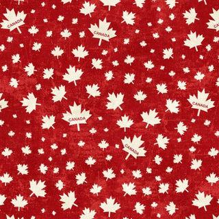 Red Canada Leaf // Canadian Classics 3 for Northcott (1/4 yard) - Emmaline Bags Inc. - Fabric