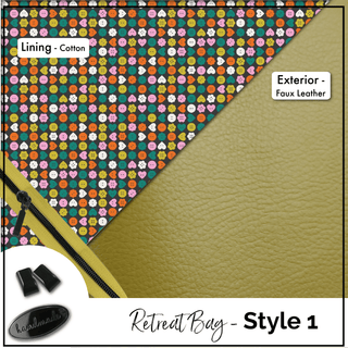 Retreat Bag Kit - SMALL - FAUX LEATHER! - Emmaline Bags Inc.-Bag Kit