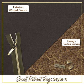 Retreat Bag Kit - SMALL - WAXED CANVAS - Emmaline Bags Inc. - Bag Kit