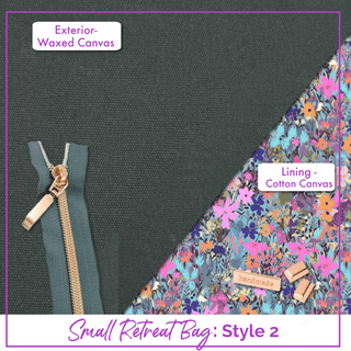 Retreat Bag Kit - SMALL - WAXED CANVAS - Emmaline Bags Inc. - Bag Kit