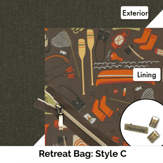 Retreat Bag Kit - SMALL - WAXED CANVAS! - Emmaline Bags Inc.