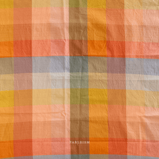 Retro Wide Happy Checkers | Lumière by Fableism Supply Co. (¼ Yard) - Emmaline Bags Inc. - Fabric