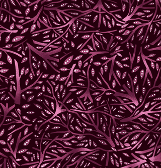 Rose Branches | July Moon by Betty Albert (¼ Yard) - Emmaline Bags Inc.-Fabric