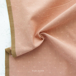 Rose Clay // Sprout Wovens by Fableism Wovens - (1/4 yard) - Emmaline Bags Inc.