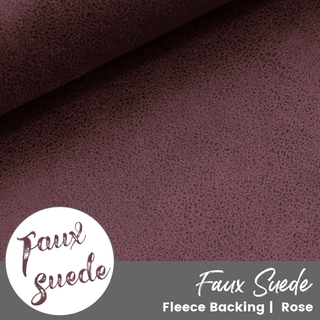 ROSE | Faux Suede (per ¼ yard) - Emmaline Bags Inc.-Fabric