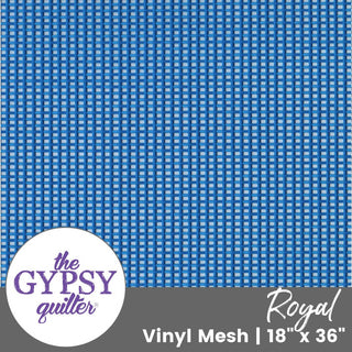 Royal | Vinyl Mesh | 18" x 36" - Emmaline Bags Inc.-Interfacing & Specialty Fabric