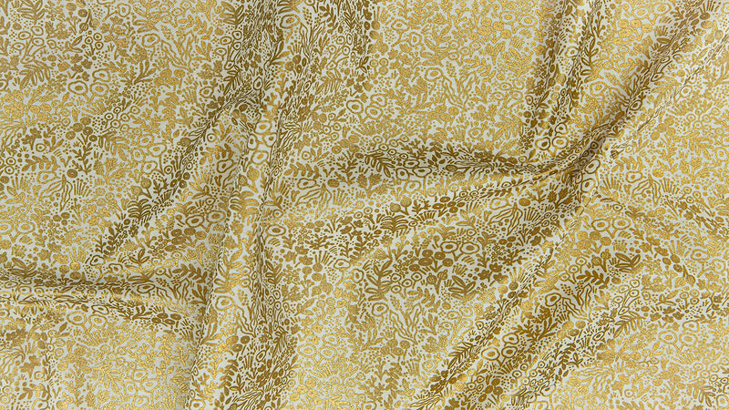 Gold // Tapestry Lace \\ Metallic // by Rifle Paper Co. for Cotton + Steel (1/4 yard)