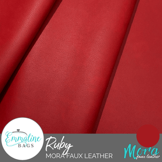 Ruby | Mora Faux Leather - Emmaline Bags Inc. - Fabric