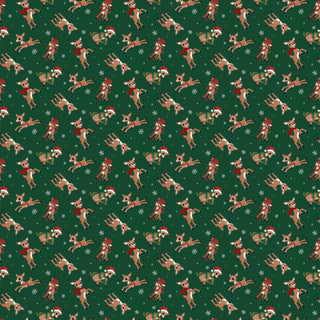 Rudolph Toss | Rudolph the Red-Nosed Reindeer® for Northcott (¼ Yard) - Emmaline Bags Inc.-Fabric