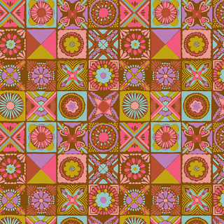 Rust Cottage Kitchen | Rhapsody by Anna Maria Textiles (¼ Yard) - Emmaline Bags Inc.-Fabric