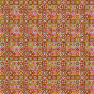 Rust Cottage Kitchen | Rhapsody by Anna Maria Textiles (¼ Yard) - Emmaline Bags Inc.-Fabric