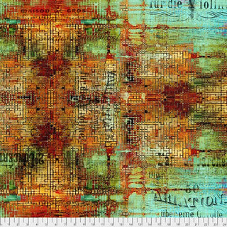 Rusted Patina // Abandoned by Tim Holtz - (1/4 yard) - Emmaline Bags Inc.