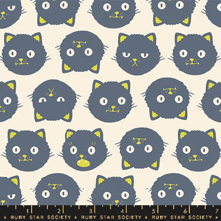 Scaredy Cats - GLOW - IN - THE - DARK - in Natural // (1/4 yard) - Emmaline Bags Inc.