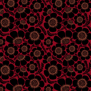 Scarlet Prickly | Clean Cut by Anna Maria Textiles (¼ Yard) - Emmaline Bags Inc.-Fabric