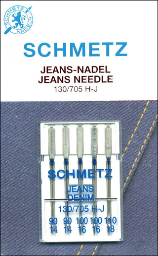 Schmetz Jeans/Denim Needles (Assorted Sizes 90 - 110) 5 Count - Emmaline Bags Inc.