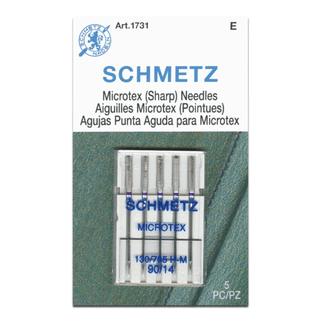 Schmetz (Sharp) Microtex Needles | Size 90/14 - Emmaline Bags Inc.-Sewing Supplies & Notions