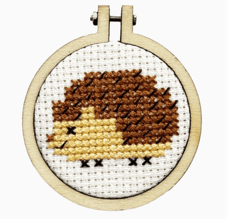 Sending a Hedgehug | Mini Matchbox Cross Stitch Kit - Emmaline Bags Inc. - Sewing Supplies & Notions