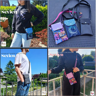 Sevien Phone Bag by Country Cow Designs (Printed Paper Book Pattern)* - Emmaline Bags Inc. - Sewing Patterns