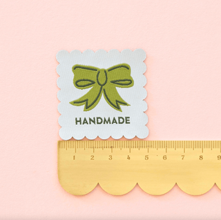 Sew-in Labels | Bows 'Handmade' Multipack - Emmaline Bags Inc.-Sewing Supplies & Notions