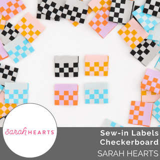 Sew - in Labels: Checkerboard Multipack - Emmaline Bags Inc. - Sewing Supplies & Notions