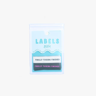 Sew - In Labels: 'Finally F**king Finshed' | KATM - Emmaline Bags Inc. - Sewing Supplies & Notions