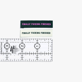 Sew - In Labels: 'Finally F**king Finshed' | KATM - Emmaline Bags Inc. - Sewing Supplies & Notions