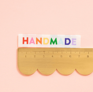 Sew-in Labels | 'Handmade' | Rainbow Colours - Emmaline Bags Inc.-Sewing Supplies & Notions