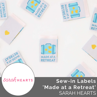 Sew - in Labels: 'Made at a Retreat' - Emmaline Bags Inc.